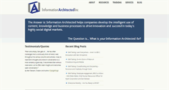 Desktop Screenshot of informationarchitected.com